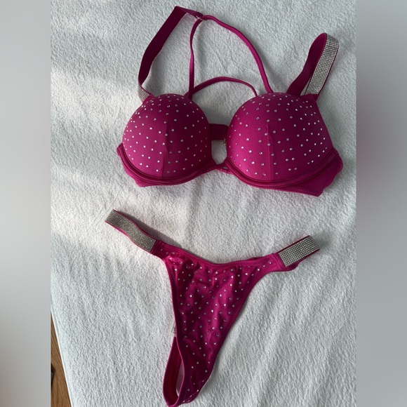 Victoria's Secret Other - Victorias Secret Rhinestone Bikini Thong Set